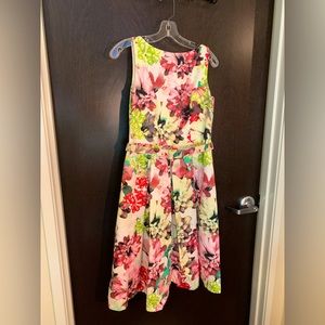 Eliza j Floral Midi Dress Size 8